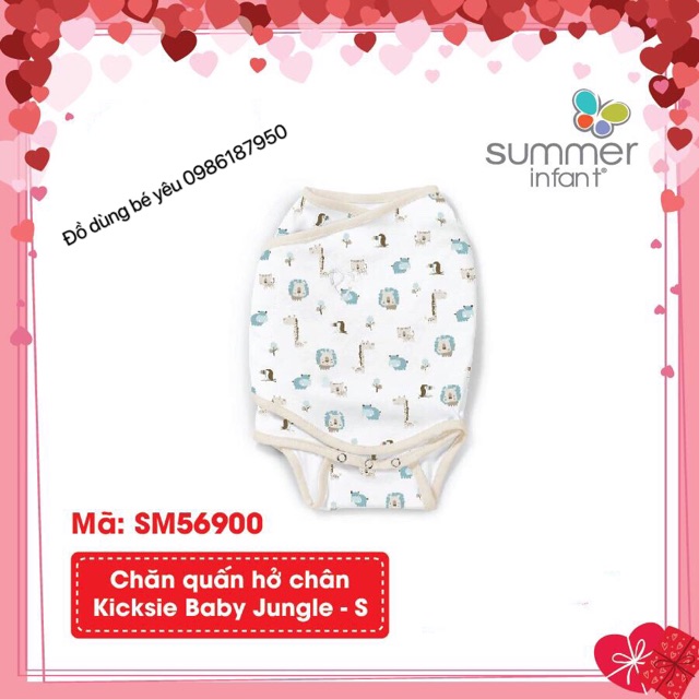 Chăn quấn Summer Infant hở chân size S [ babyboo]