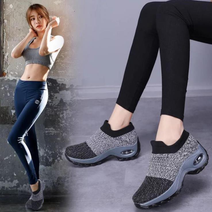 sale ( New ) Giầy thể thao nữ không dây siêu nhẹ tập gym, đi bộ cao 5cm (mẫu mới) 😍 . 2020 new .. .. . . . : You