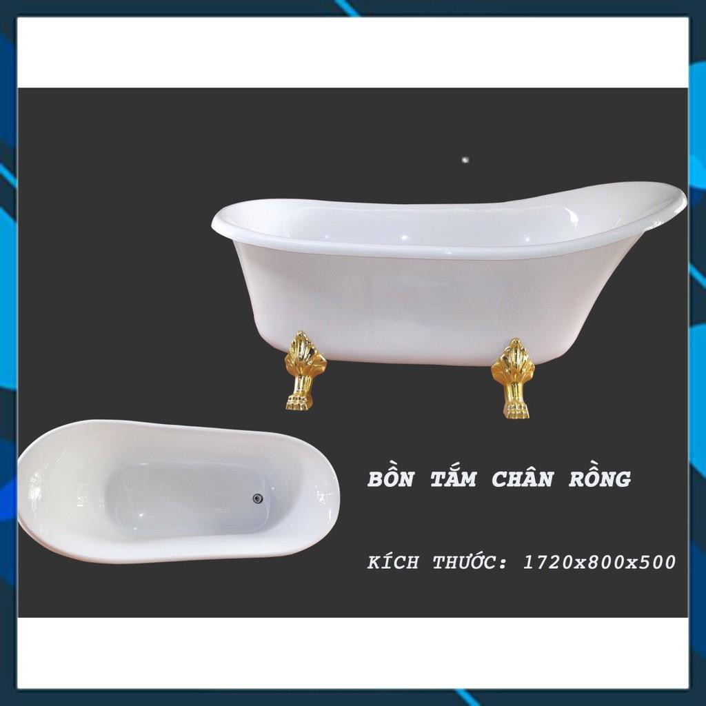 Bồn tắm Chân rồng cao cấp 1720X800X500mm bảo hành 5 năm