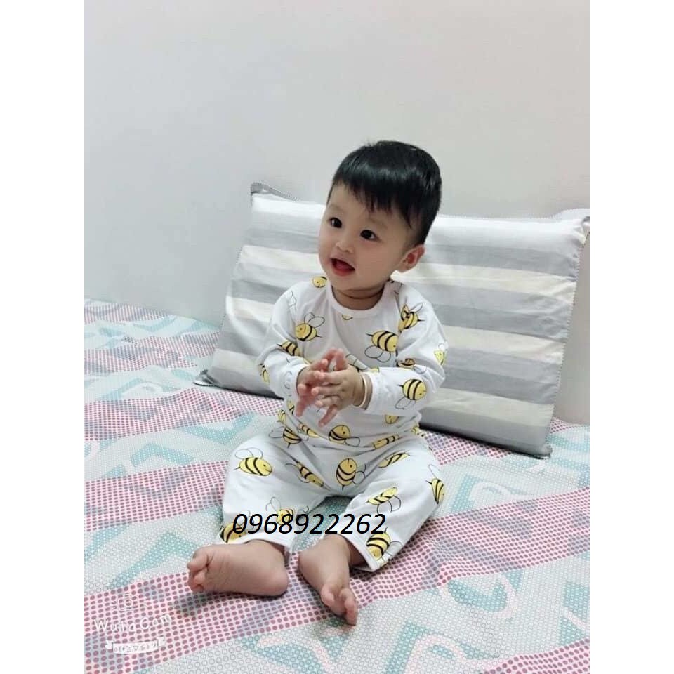 Quần áo trẻ em - set 5 bộ dài chanh cho bé từ 3-15kg