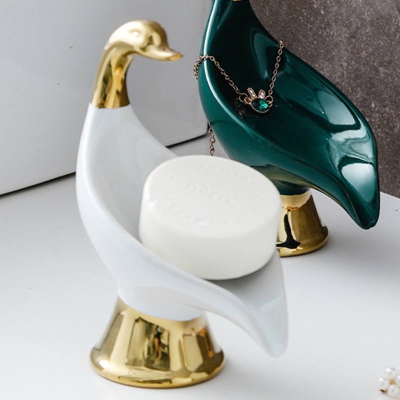 Giá Đỡ Xà Phòng Hình Thiên Nga Sáng Tạo Dễ Vệ Sinh