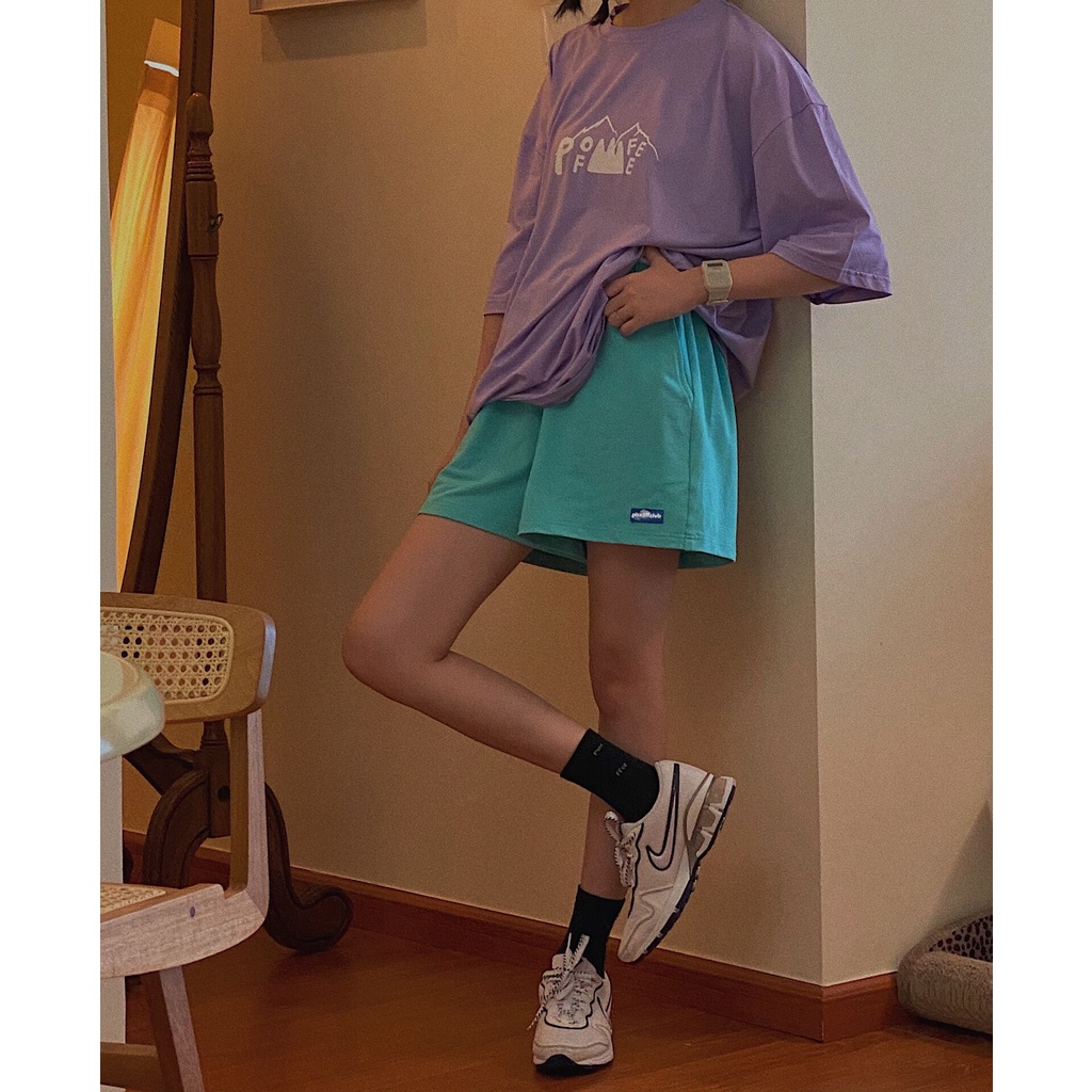 Xiaozhainv Quần short thể thao ống rộng thời trang Hàn Quốc mới năng động cho nữ