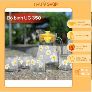 Bộ bình cốc thủy tinh Thái Lan 350