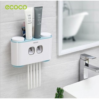 bộ kệ đồ ECOCO nhả kem và đựng bàn chải đánh răng cao cấp