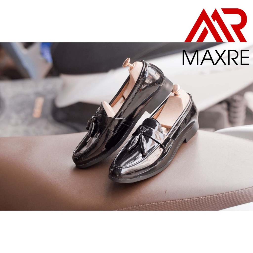 Giày Công Sở Nam MAXRE Dáng Lười Chất Da Đẹp Cao Cấp,Đế Khâu Cực Bền Form Mọi Sang Trọng Màu Đen- M512 sp19