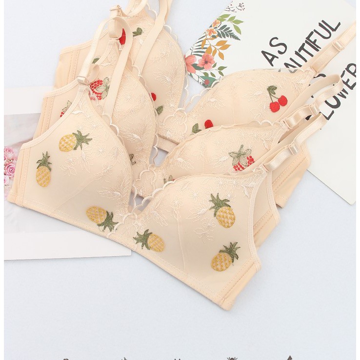 ÁO LÓT KHÔNG GỌNG THÊU HỌA TIẾT TRÁI CÂY CỰC HOT ĐỆM MÕNG KHÔNG GỌNG | BigBuy360 - bigbuy360.vn