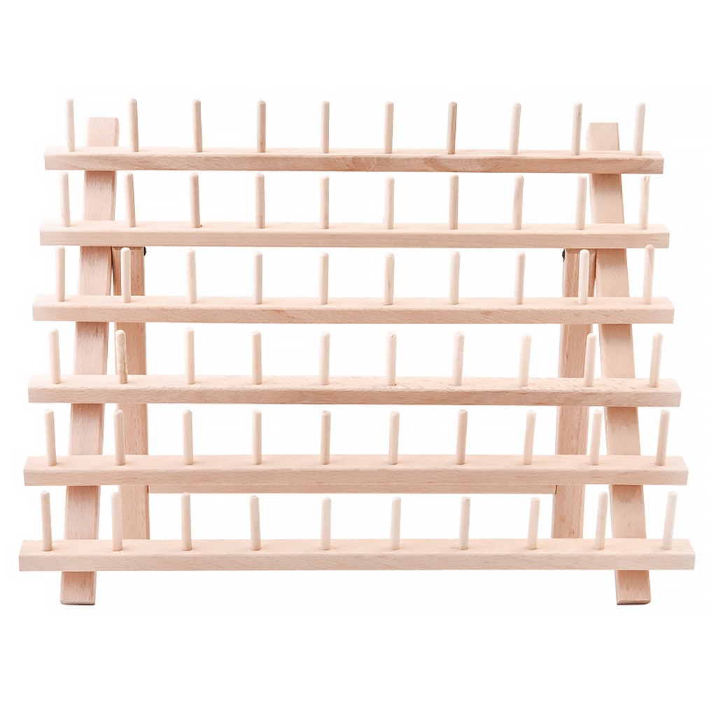 Giá gỗ treo cuộn chỉ thêu tiện lợi