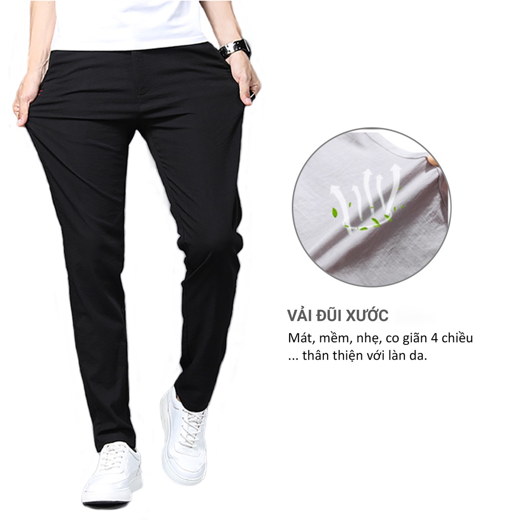 Quần đũi dài nam ống xuông chất mát thấm hút mồ hôi tốt