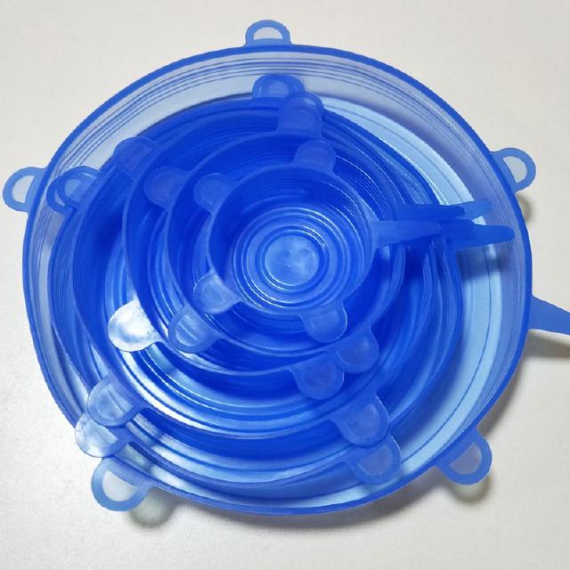 BỘ 6 NẮP SILICON ĐẬY BÁT ĐĨA, BỌC THỰC PHẨM