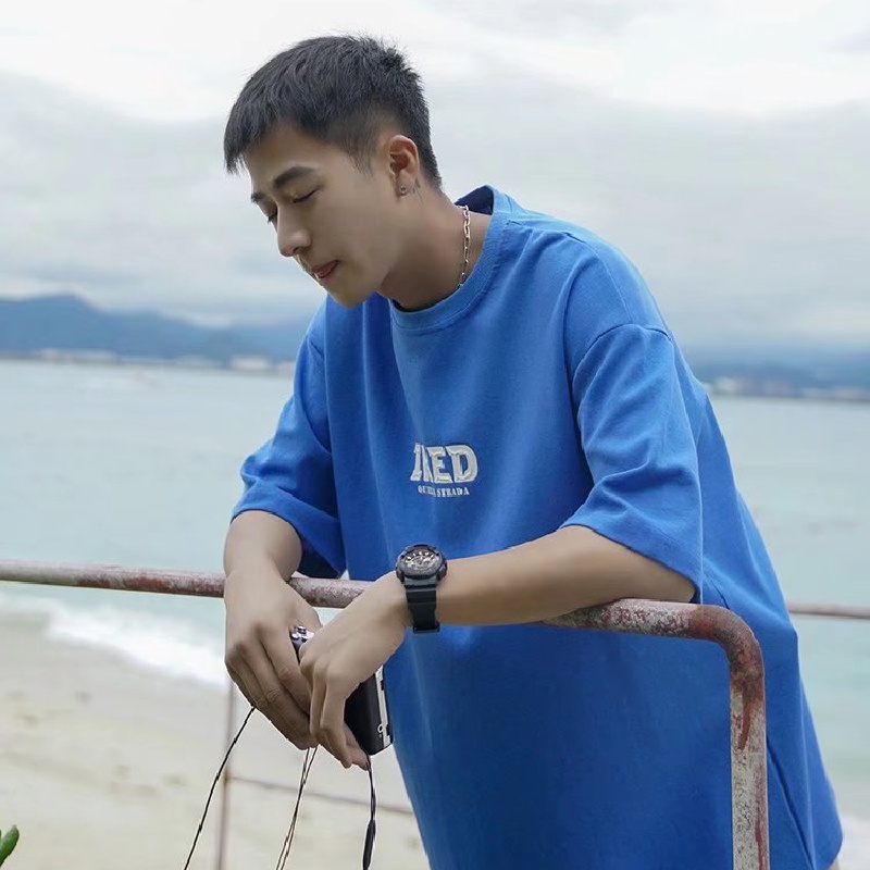 Áo Thun Tay Ngắn Dáng Rộng In Chữ Cỡ Lớn Thoải Mái Thời Trang Mùa Hè Cho Nam M-5XL