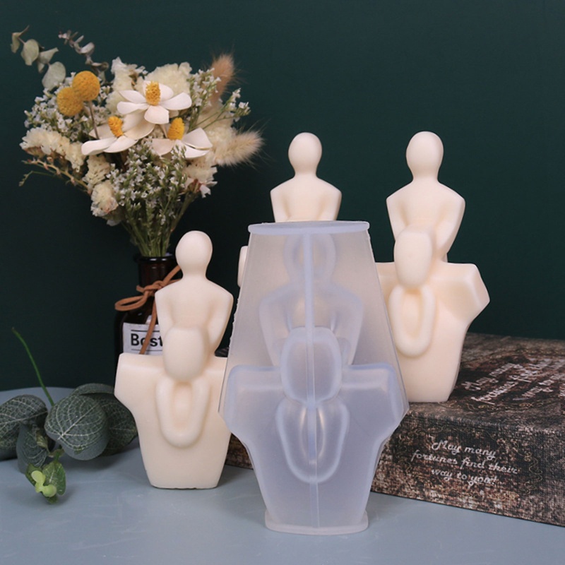 Khuôn Silicone Tạo Hình Làm Xà Phòng Hình Cơ Thể Người DIY Có Thể Tái Sử Dụng