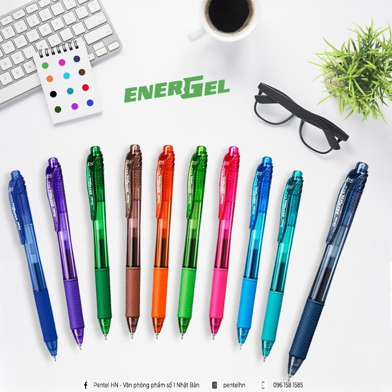 Bút Bi Nước Nhật Bản Pentel Energel BLN105 / BL107 / BL110