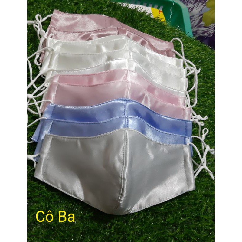 khẩu trang vải phi lụa