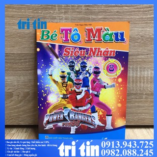 SET 8 C   BÉ TẬP TÔ MÀU SIÊU NHÂN