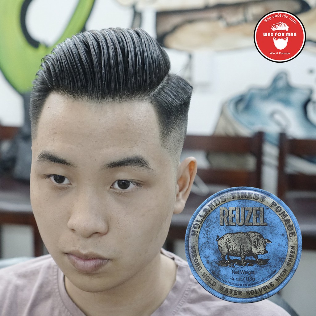 Sáp vuốt tóc Reuzel Blue Pomade - xanh dương