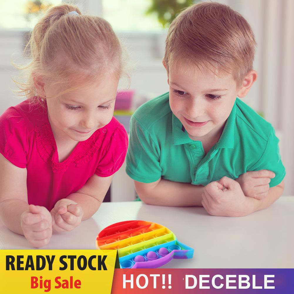 Pop It Fidget Đồ chơi Autism Push Bubble Fidget Sensory Đồ chơi Soft Desktop Puzzle Anti-stress Đồ chơi