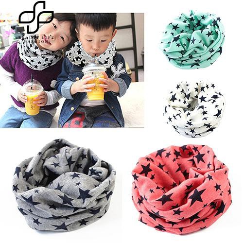 Khăn choàng cổ dạng ống in hình ngôi sao thời trang dành cho trẻ em