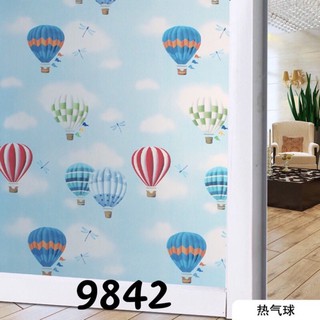 Decal Dán Kính, Giấy Dán Kính Mờ Che Phòng Tắm, Phòng Ngủ, Chống Nắng Khổ 90cm - Khinh Khí Cầu