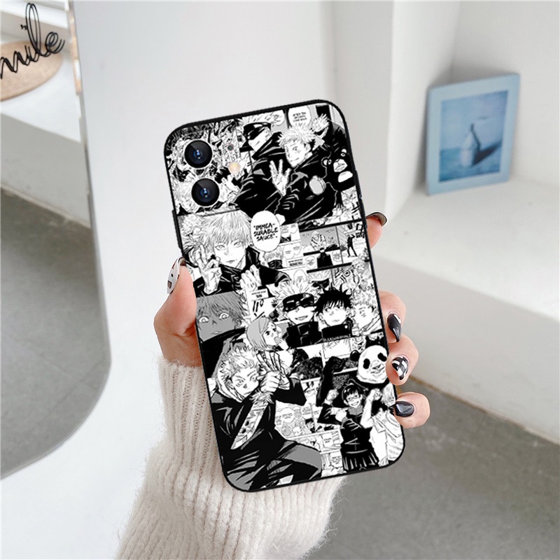 Ốp Điện Thoại Mềm Hình Jujutsu Kaisen Cho IPhone14 13 12 11Pro 14 13 12 11ProMax 14Plus 7Plus / 8Plus X / XS XR XsMax
