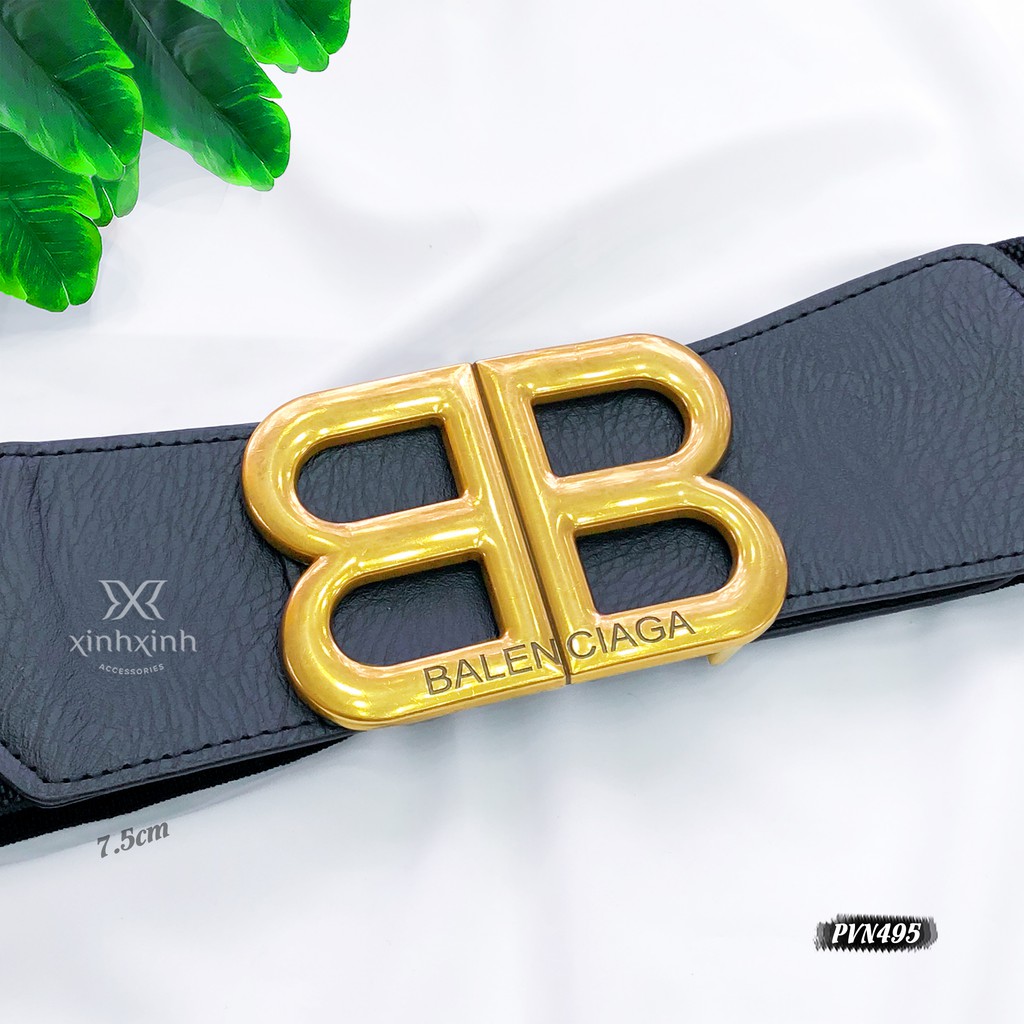 Belt váy, đai váy da bản to mặt kim loại thời trang - Xinh Xinh Accessories