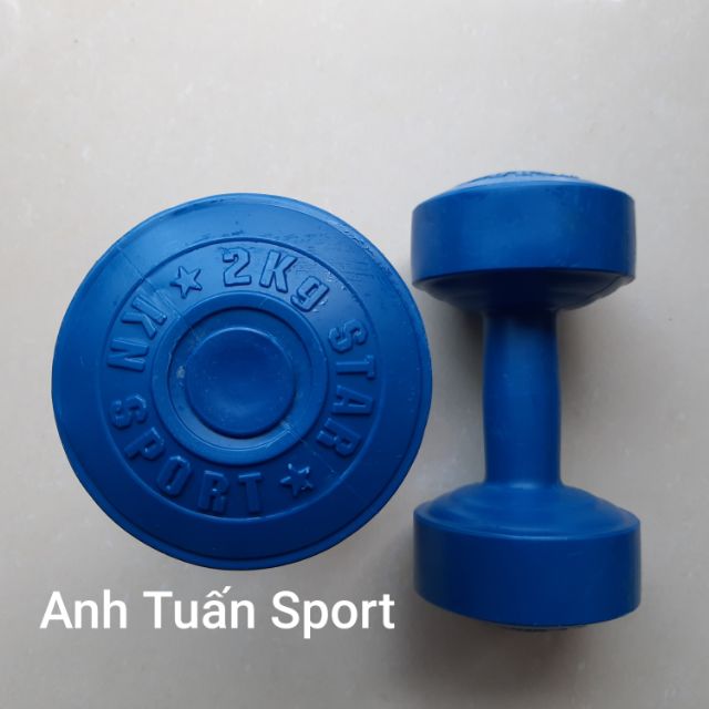 Tạ Nhựa 2Kg Nhồi Sẵn