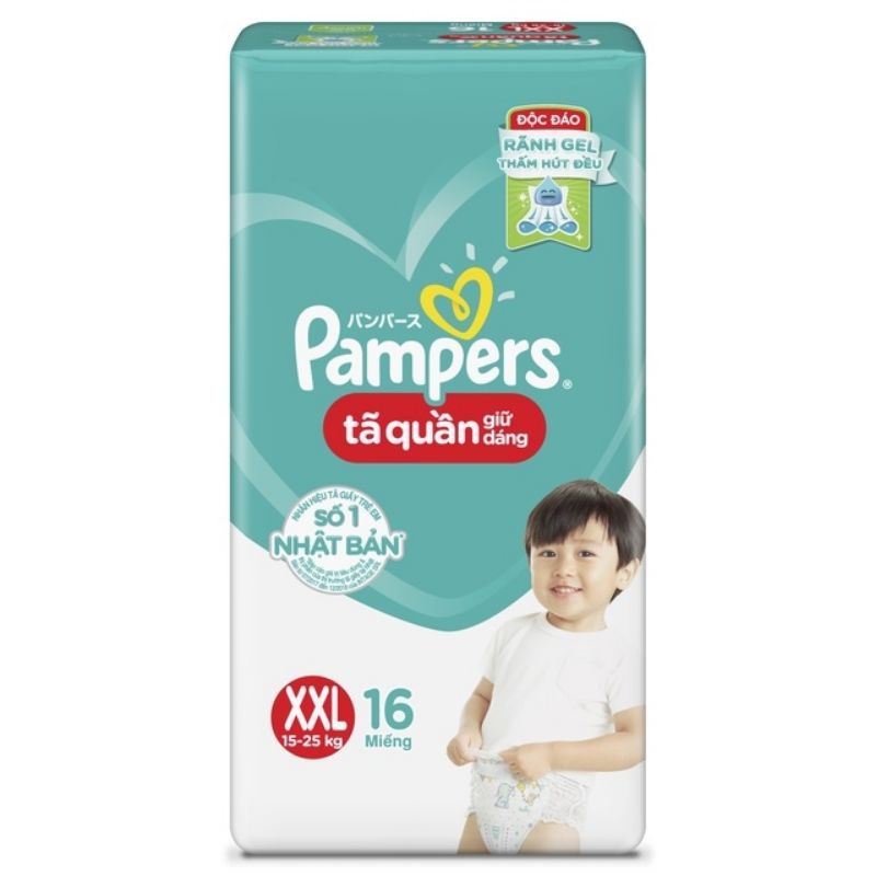 TÃ QUẦN PAMPERS GIỮ DÁNG L68 XL62 XXL56