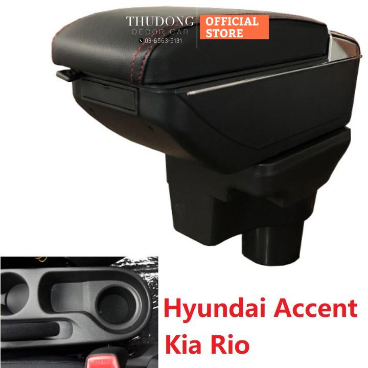 Hộp tỳ tay xe hơi Hyundai Accent, Kia Rio tích hợp 7 cổng USB Hàng Loại 1