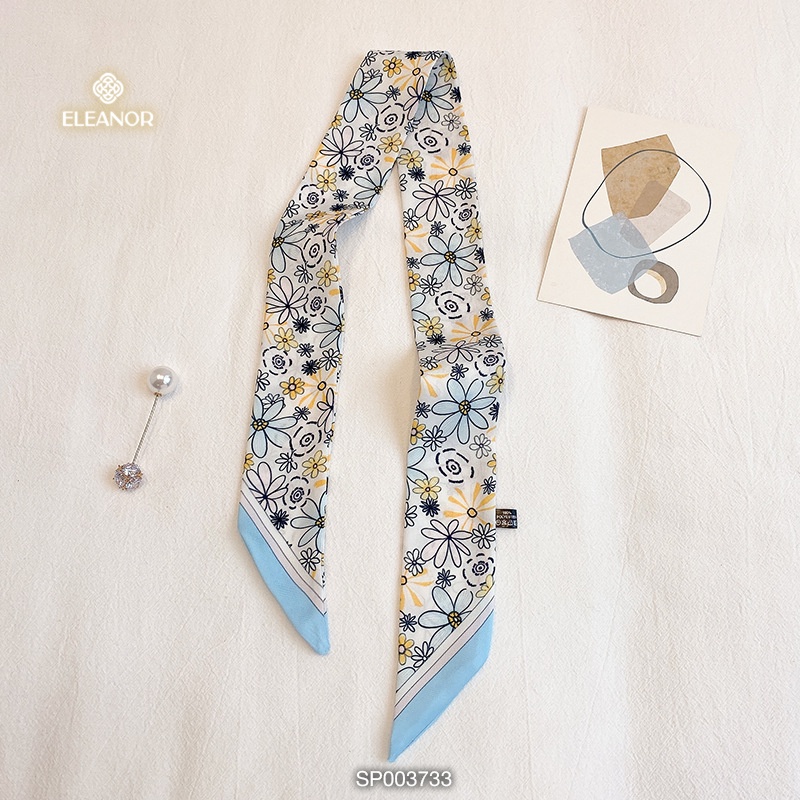 Khăn quàng cổ turban 90 x 8cm Eleanor Accessories dáng dài phụ kiện thời trang 3729