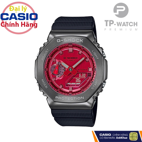Đồng Hồ Nam Dây Nhựa Casio G-Shock GM-2100B-4A Vỏ Thép Chính Hãng - GM-2100B-4ADR Carbon Core