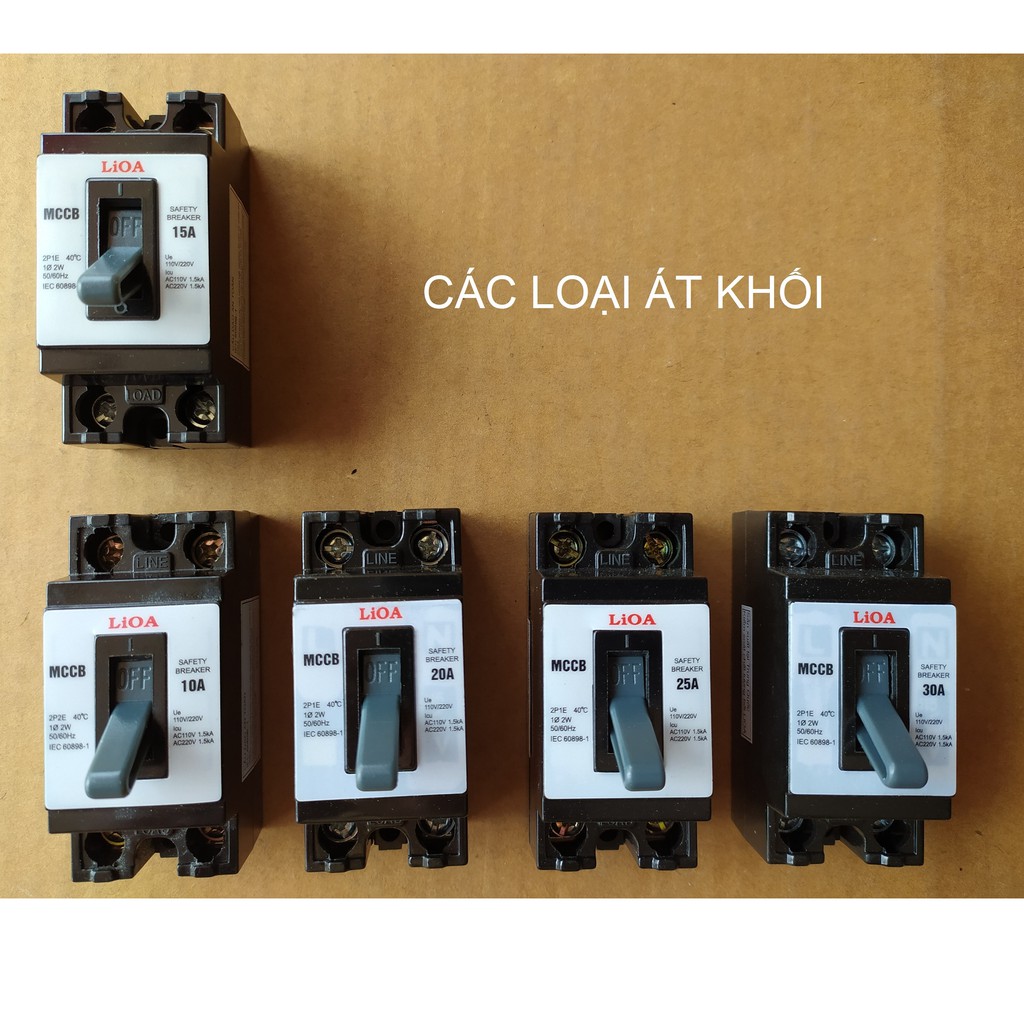 ATTOMAT 2 CỰC - ÁT KHỐI LiOA 5A-30A