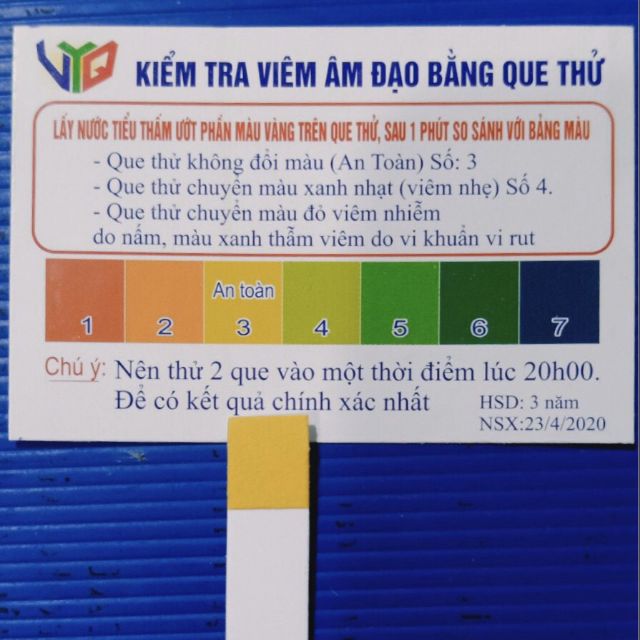 20 QUE/1 TÚI THỬ VIÊM PHỤ KHOA CHÍNH XÁC