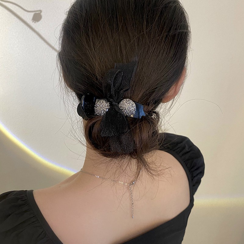 Kẹp Tóc Nhựa Hình Nơ / Bông Hoa Xinh Xắn Dành Cho Nữ