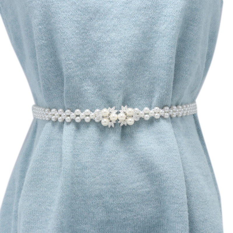 Thắt Lưng Đính Hạt Ngọc Trai Cho Đầm Cưới