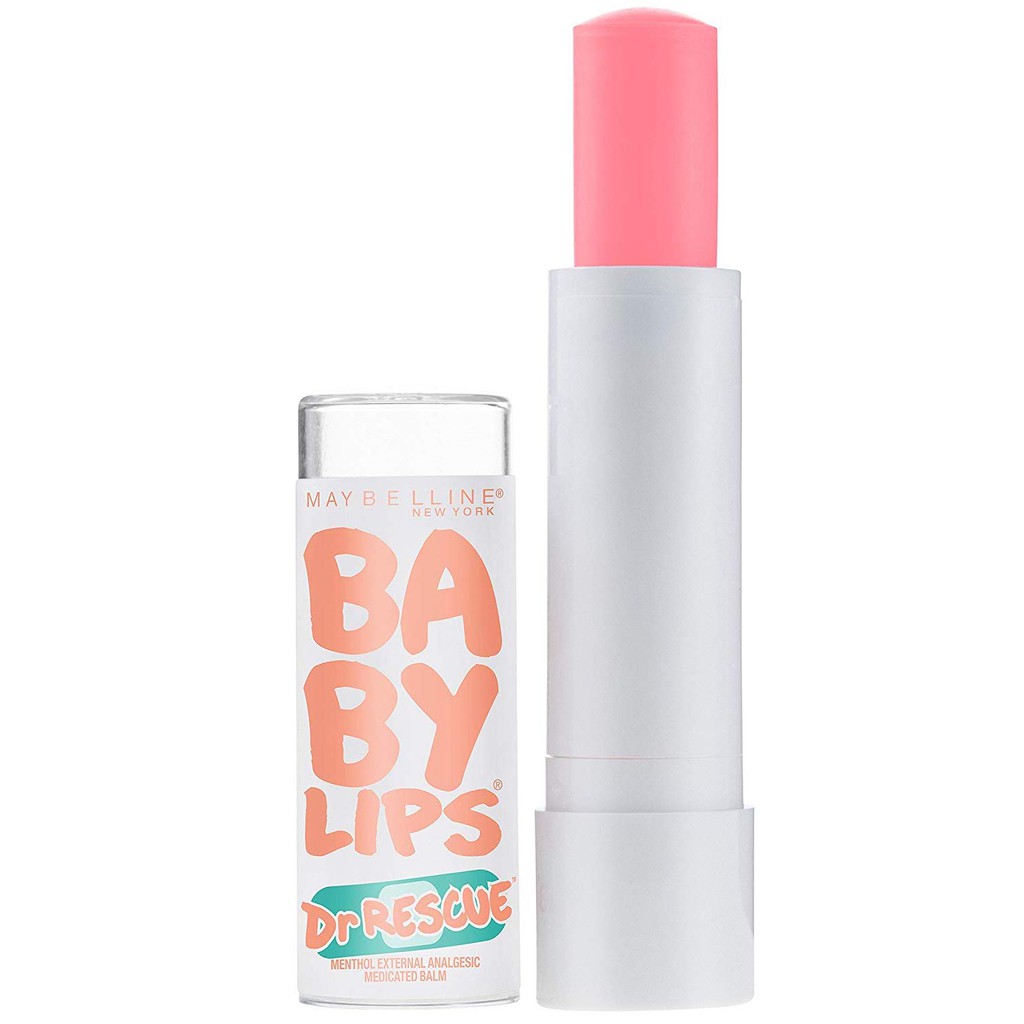 Son dưỡng môi cam Maybelline New York Dr. Rescue Baby Lips Medicated Lip Balm Makeup 0,15oz (Mỹ)