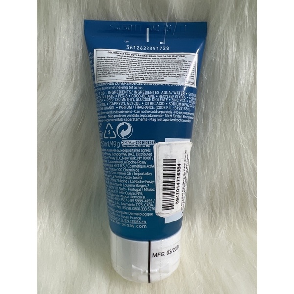 Gel rửa mặt tạo bọt dành cho da dầu nhạy cảm LA ROCHE-POSAY Effaclar Foaming - HTbeauty