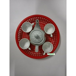 Bình trà sứ trắng - CH - 500ml