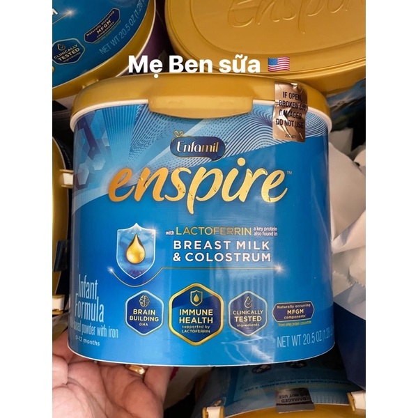 (MẪU MỚI Date 2/2024)Sữa Enfamil Enspire hộp 581g
