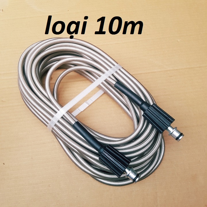 Dây xịt rửa xe áp lực cao dùng cho máy xịt rửa xe gia đình dây rửa xe cao áp 3 lớp loại 1