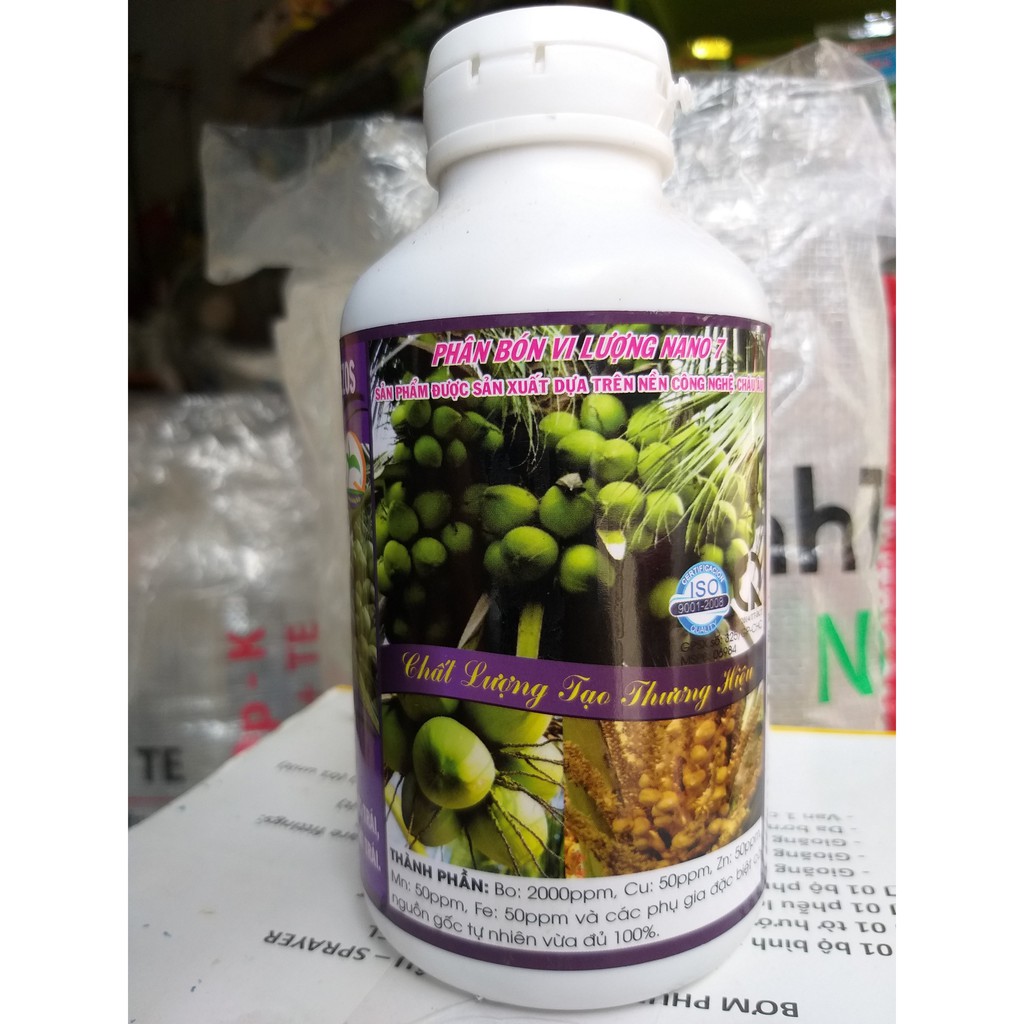 Phân Bón Vi Lượng BENZOS - Chống Rụng NANO (500ml)