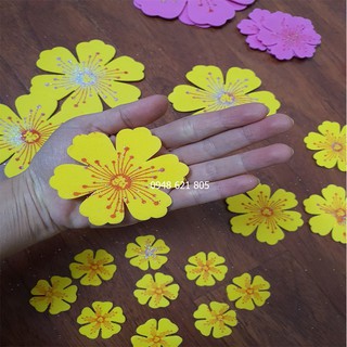 [SALE TẾT] Gói hoa mai xốp trang trí cửa kính, trang trí tết (đủ size)