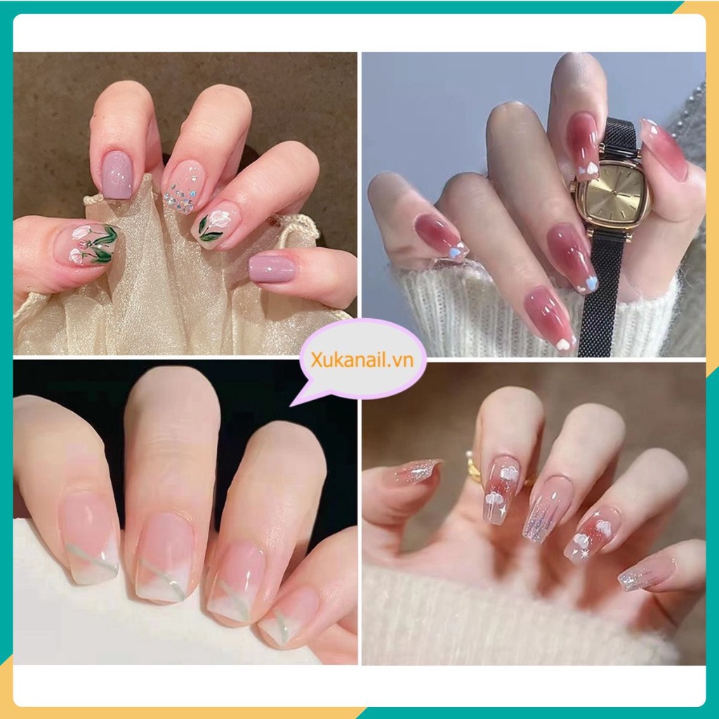 Móng tay giả 💖kèm keo💖 24 móng đẹp làm nail