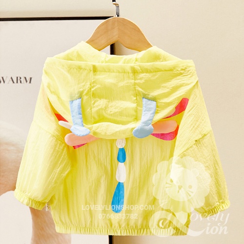 Áo khoác chống nắng, chống tia UV cho bé trai và bé gái  từ 1 đến 5 tuổi