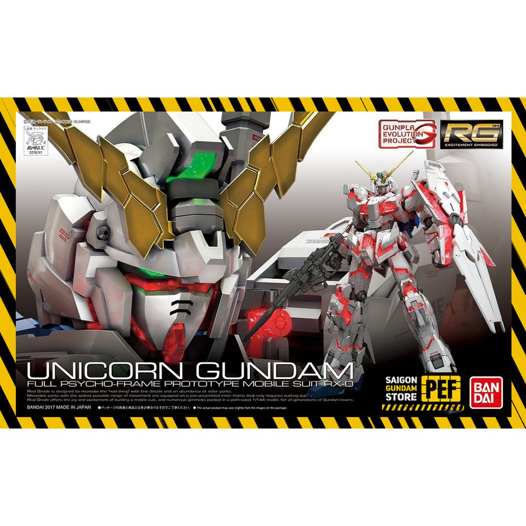 MÔ HÌNH LẮP RÁP RG UNICORN GUNDAM