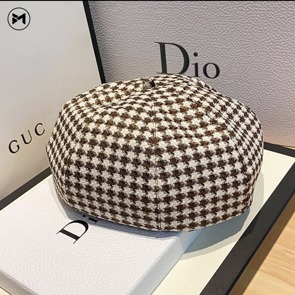 Mũ Beret Hình Bát Giác Phong Cách Retro Anh Quốc Thời Trang 2022