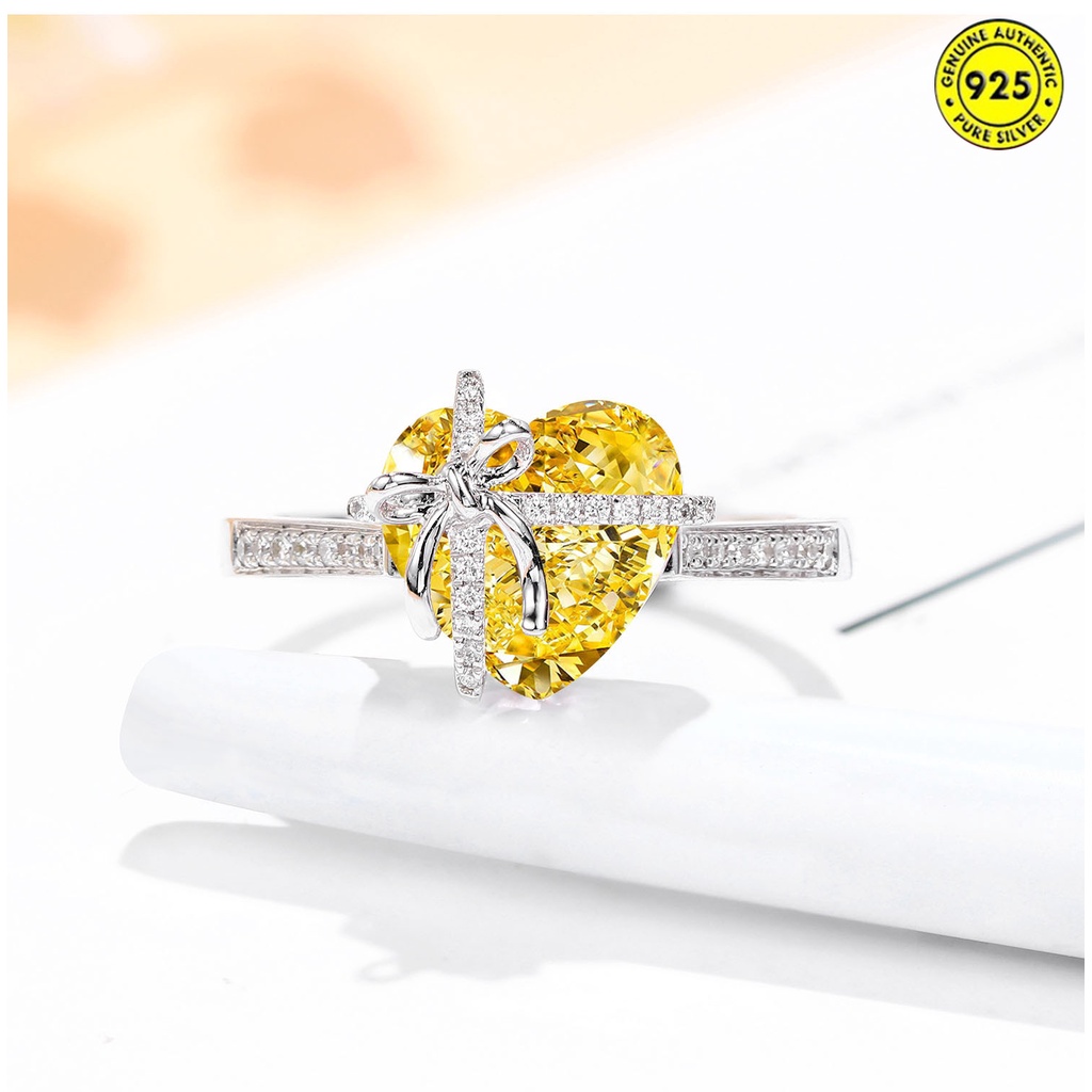 Nhẫn Đính Đá Trái Tim Morganite Màu Hồng