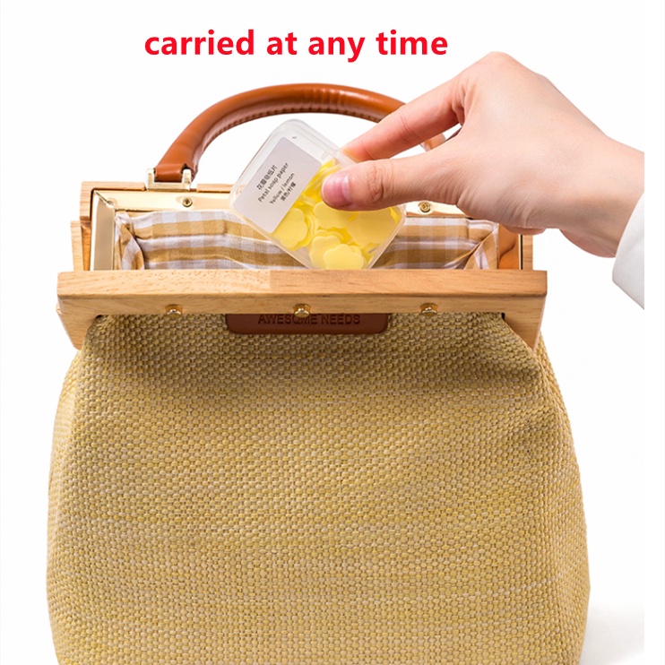 (120 chiếc) Giấy xà phòng vảy dùng một lần để di động, kháng khuẩn. | BigBuy360 - bigbuy360.vn