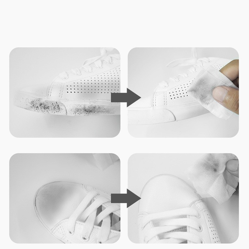 Giấy lau giày sneaker làm sạch nhanh tiện dụng