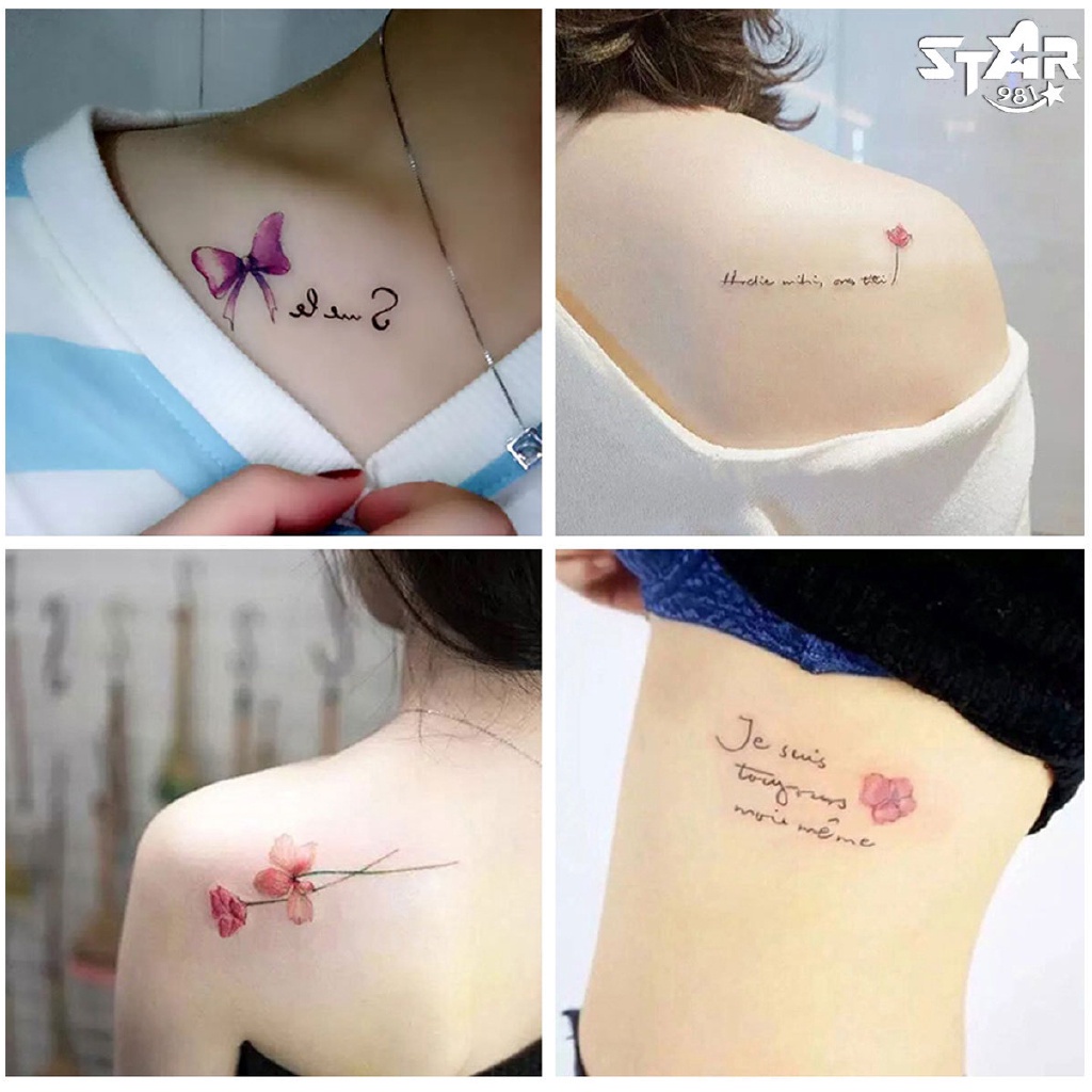 Hình Xăm Dán Họa Tiết Hoạt Hình Xinh Xắn