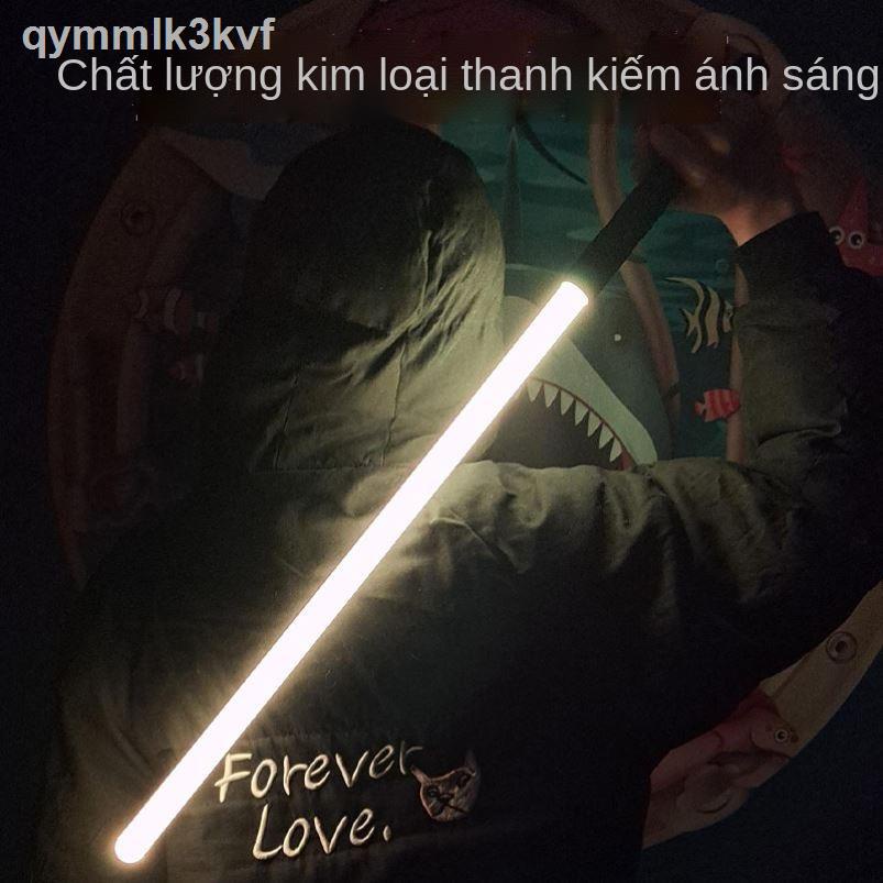 № ₪ ✁Kiếm laser chính hãng có thể thu vào Star Wars lightsaber kim loại thực lưới màu đỏ Jedi Warr
