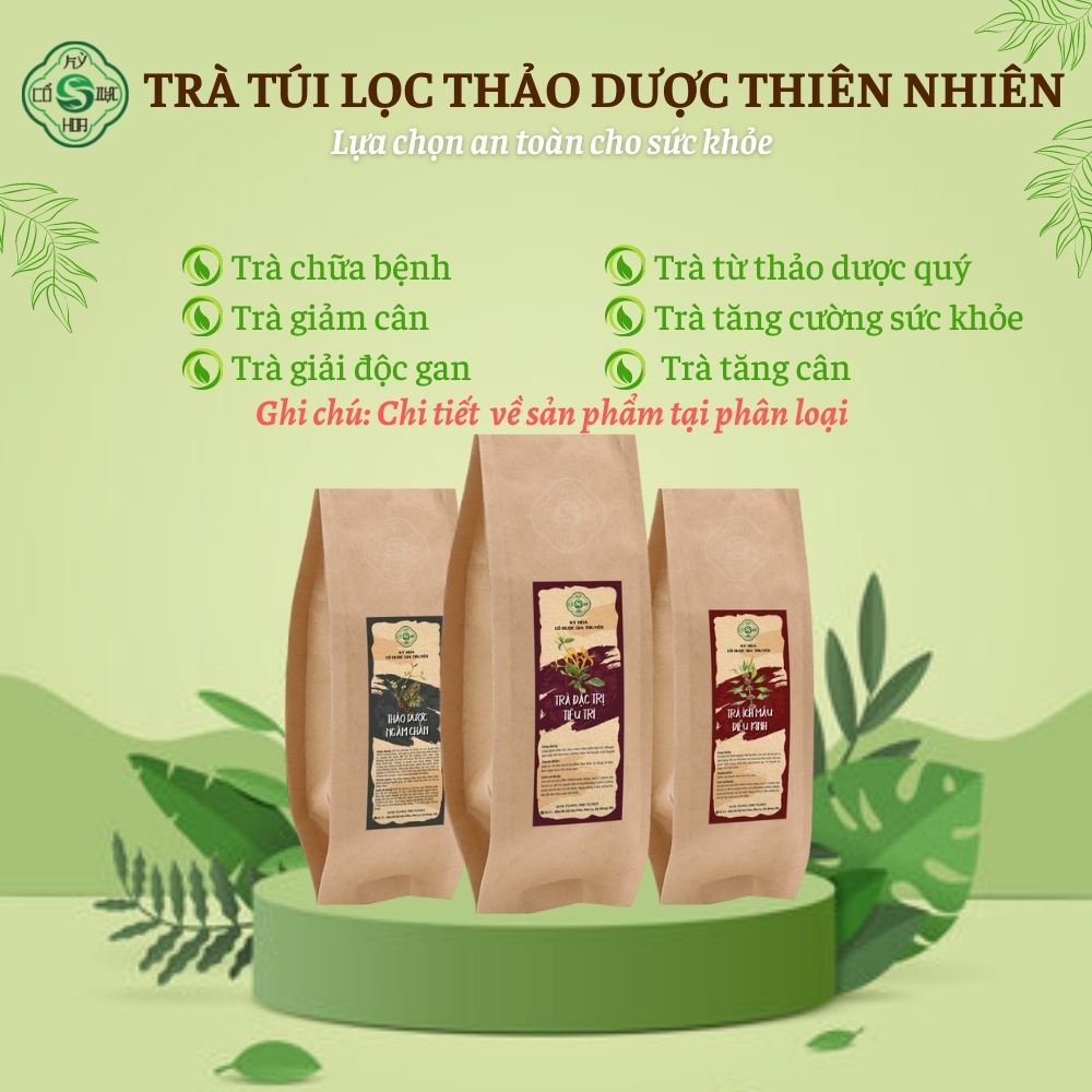 Tổng hợp trà túi lọc THIÊN NHIÊN Cổ Dược Kỳ Hoa - lựa chọn tinh tế cho sức khỏe của người thân